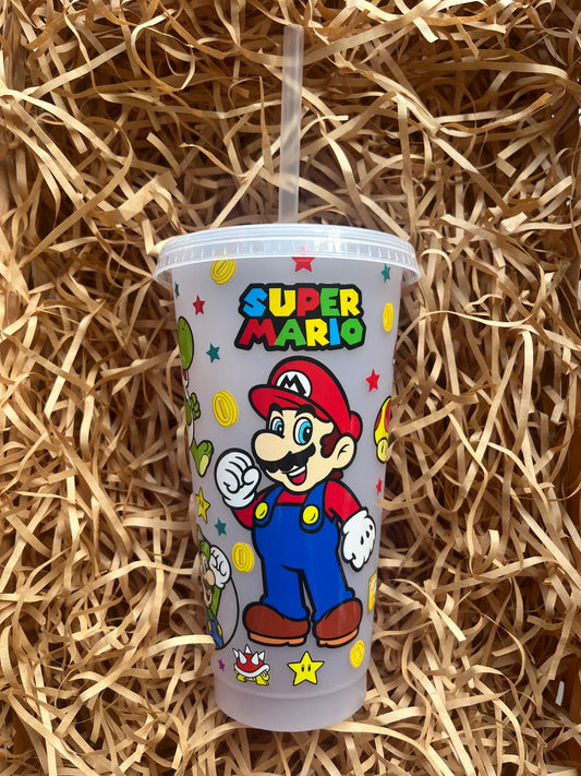24oz Super Mario cold cup