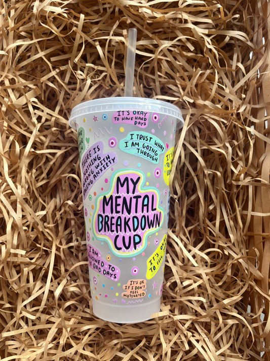 24oz Mental health cold cup